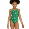 Tribal Graffiti Thin Strap One Piece Swimsuit Youth (22 - 28) 1 Tribal Graffiti Thin Strap One Piece Swimsuit Youth (22 - 28) -TYR Sales 7595564531880 green 1a