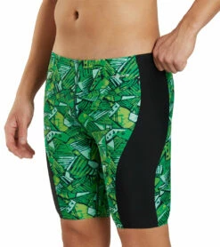 Tribal Graffiti Splice Jammer Swimsuit -TYR Sales 7595565678760 green 5a