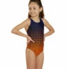 Molecule Wide Strap One Piece Swimsuit Youth (22 - 28) 1 Molecule Wide Strap One Piece Swimsuit Youth (22 - 28) -TYR Sales 7595571347624 navyorange 1a