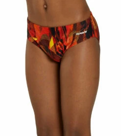 Catalyst Swim Brief Swimsuit Youth (22 - 28) -TYR Sales 7595576721576 redorange 5a