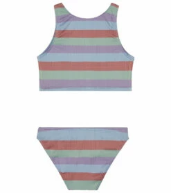 Splendid Girls' Cabana Stripe Two Piece Bikini Set (Big Kid) -TYR Sales 7611105804456 multi 2a