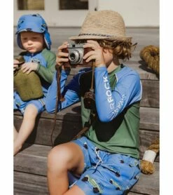 Boys' Surf Safari Swim Trunks (Toddler, Little Kid, Big Kid) -TYR Sales 7631514075304 blue 3a