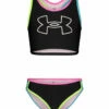 Under Armour Girls' UA Racer Two Piece Midkini Set (Big Kid) 2 Under Armour Girls' UA Racer Two Piece Midkini Set (Big Kid) -TYR Sales 7648578437288 black 1a