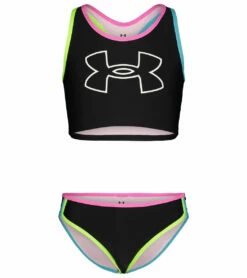 Under Armour Girls' UA Racer Two Piece Midkini Set (Big Kid)