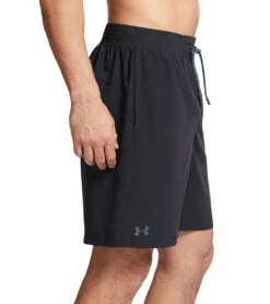 Under Armour Men's UA Comfort Waistband Notch Swim Shorts -TYR Sales 7650527936680 black 4a