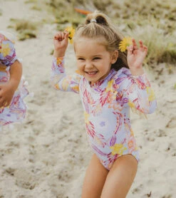 Girls' Boho Tropical Frill Long Sleeve One Piece Swimsuit (Baby, Toddler, Little Kid) 16 Girls' Boho Tropical Frill Long Sleeve One Piece Swimsuit (Baby, Toddler, Little Kid) -TYR Sales 7652776050856 blue 7a