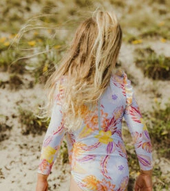 Girls' Boho Tropical Frill Long Sleeve One Piece Swimsuit (Baby, Toddler, Little Kid) 17 Girls' Boho Tropical Frill Long Sleeve One Piece Swimsuit (Baby, Toddler, Little Kid) -TYR Sales 7652776050856 blue 8a