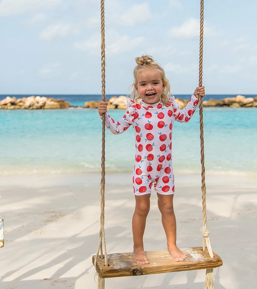 Girls' Juicy Fruit Long Sleeve One Piece Swimsuit (Baby) 6 Girls' Juicy Fruit Long Sleeve One Piece Swimsuit (Baby) - Image 4