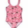 Girls' Palm Paradise Frill Strap One Piece Swimsuit (Toddler, Little Kid, Big Kid) 1 Girls' Palm Paradise Frill Strap One Piece Swimsuit (Toddler, Little Kid, Big Kid) -TYR Sales 7652779327656 pink 1a
