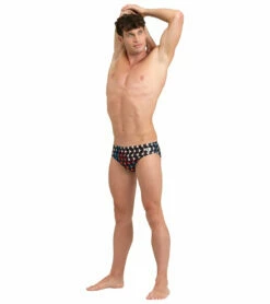 Arena Men's Carnival Brief Swimsuit -TYR Sales 7658034987176 blackmulti 3a
