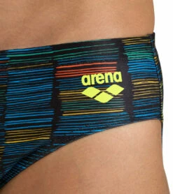 Arena Men's Slow Motion Brief Swimsuit -TYR Sales 7658047504552 blackmulti 4a