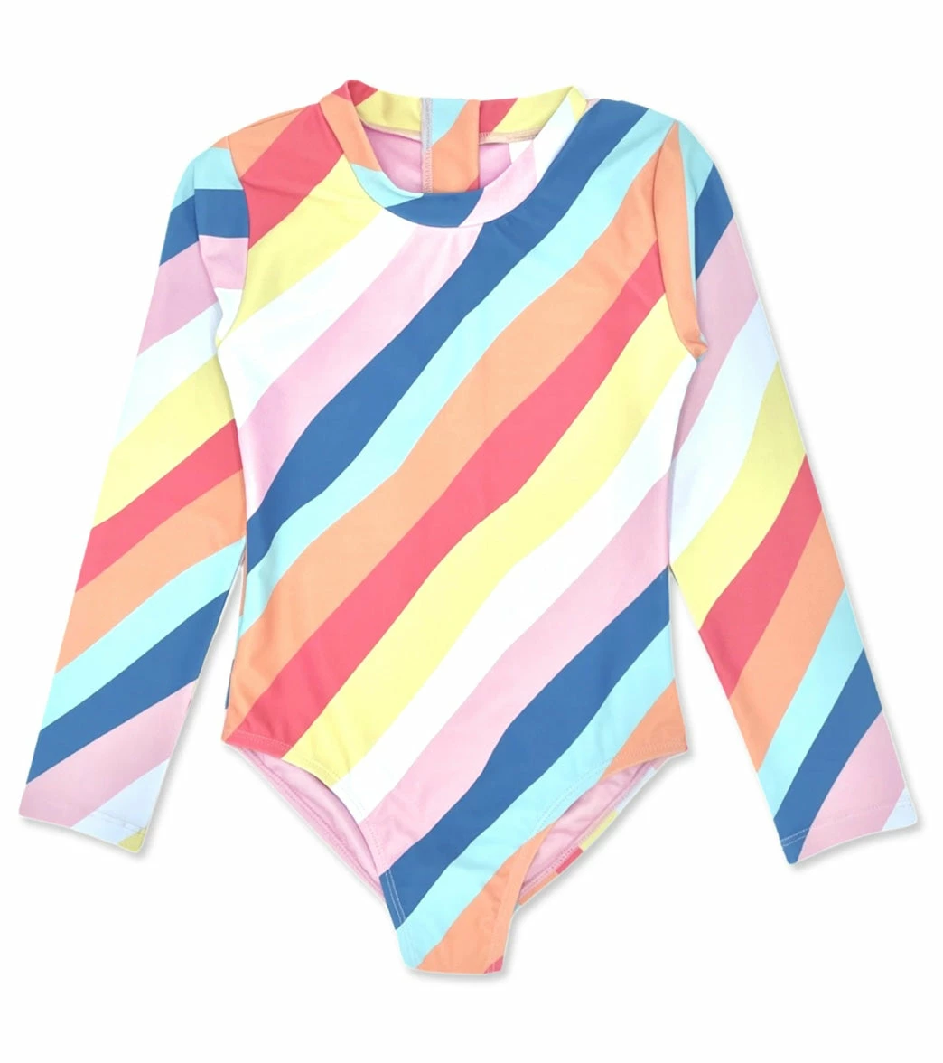 Girls' Wave Chaser Long Sleeve One Piece Swimsuit (Toddler, Little Kid, Big Kid) 3 Girls' Wave Chaser Long Sleeve One Piece Swimsuit (Toddler, Little Kid, Big Kid)