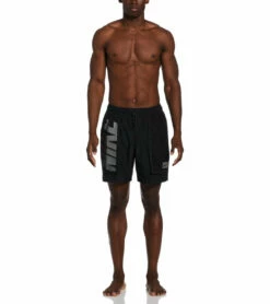 Nike Men's 18" Explore (Better) Voyage Swim Trunks -TYR Sales 7756922978472 black 3a