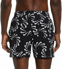 Nike Men's Swoosh Line Swim Trunks -TYR Sales 7761615356072 black 2a