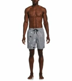 Nike Men's Smiles Check Swim Trunks -TYR Sales 7761615618216 black 4a