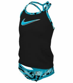 Nike Girls' Watercolor T-Crossback Two Piece Tankini Set (Big Kid) 6 Nike Girls' Watercolor T-Crossback Two Piece Tankini Set (Big Kid) -TYR Sales 7763486212264 bluelightning 2a