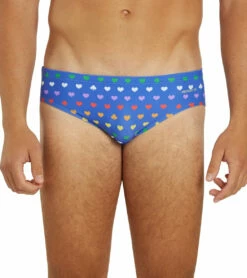 Rainbow Heart Brief Swimsuit -TYR Sales 7764257112232 rainbowheart 4a