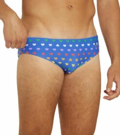 Rainbow Heart Brief Swimsuit -TYR Sales 7764257112232 rainbowheart 5a