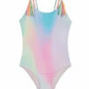 Girls' Unicorn Galaxy Ombre One Piece Swimsuit (Big Kid) -TYR Sales 7774055432360 multi 1a